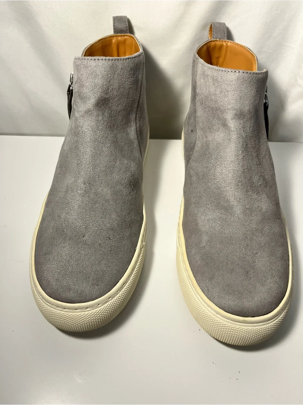 Suede High-Top Slip-On Sneakers
